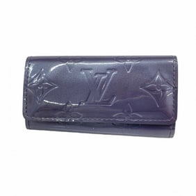 Louis Vuitton Vernis Multicle 4 Key Case, Indigo, Women's