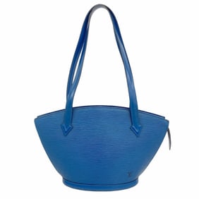 Louis Vuitton Epi Saint-Jacques Poignier Long Shoulder Bag M52335 Toledo Blue for Women