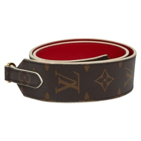 Louis Vuitton Monogram Shoulder Strap Brown and Red Leather Women's LOUIS VUITTON