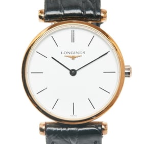 Longines La Grande Classique de Watch L4.209.1, Quartz Movement, White Dial, Stainless Steel,