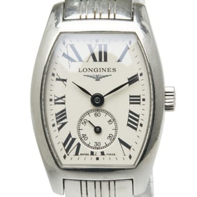 Longines Evidenza Small Seconds Watch L2.175.4 Quartz Movement with Silver Dial and Stainless Steel