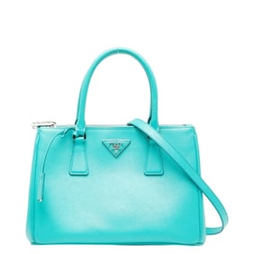 Prada Galleria handbag/shoulder bag, 2-way, 1BA863, emerald green leather, women's.
