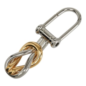Gucci Infinity Charm Key Ring Keychain Silver Gold Metal Plated Women's GUCCI