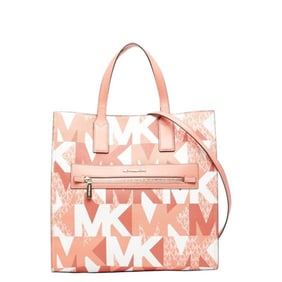 Michael Kors Kenley Tote Bag/Shoulder Bag, 2-Way, Pink, PVC, Leather, Women's