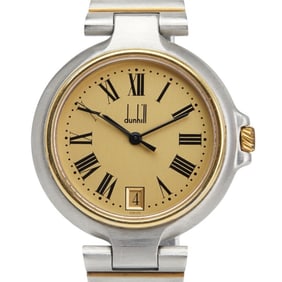 Dunhill Millennium Quartz Watch with Gold Dial and Stainless Steel for Boys