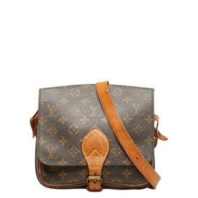 Louis Vuitton Monogram Carte Cher MM Crossbody Shoulder Bag M51253 Brown PVC Leather Women's LOUIS