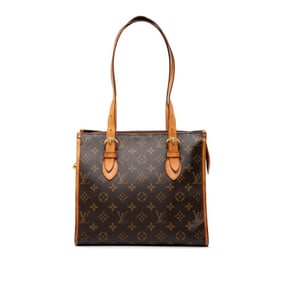 Louis Vuitton Monogram Popincourt Au Shoulder Bag Tote M40007 Brown PVC Leather Women's LOUIS