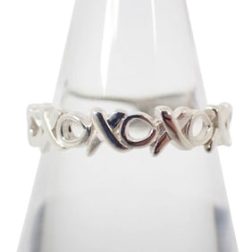 TIFFANY Paloma Picasso Love & Kiss Ring, size 12.5, Ag925