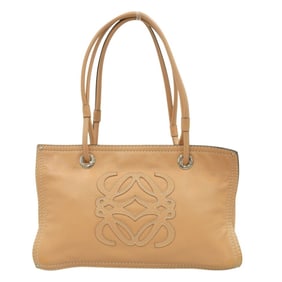 LOEWE Anagram Shopper Shoulder Bag/Tote Bag in Camel Leather