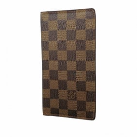 Louis Vuitton Damier Long Wallet, Porte-Valeur Carte Credit, N61823, Ebene, Men's/Women's