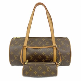 Louis Vuitton Monogram Papillon 30 Handbag M51385 Brown Women's