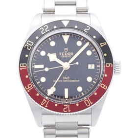 Tudor Black Bay GMT 7939G1A0NRU Automatic Watch, Stainless Steel, Black/Red, 1592, Men's