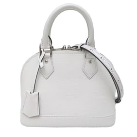 Louis Vuitton Alma BB Women's Handbag M11381 Epi Brown (White)