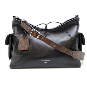 Louis Vuitton Carryall Cargo Vibe PM Women's Shoulder Bag M24861 in Black Leather (Chain Missing)