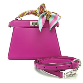 Fendi Peekaboo ICIU Petite Women's Handbag 8BN335 in Nappa Leather, Pink