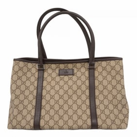 Gucci GG Supreme Tote Bag 114595 Brown Women's