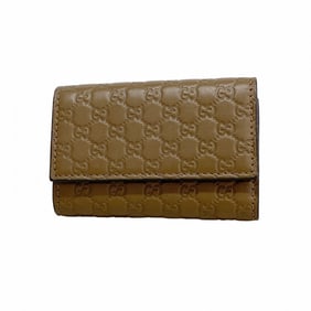 Gucci Micro Guccissima Key Case 150402 Leather Brown Men's and Women's