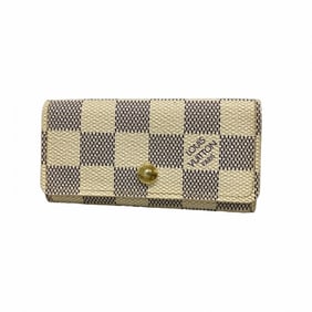 Louis Vuitton Damier Azur Multicle 4 Key Case N60020 White Women's