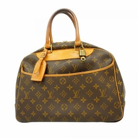 Louis Vuitton Monogram Deauville Handbag M47270 Brown Women's