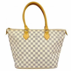 Louis Vuitton Damier Azur Saleya MM Tote Bag N51185 White Women's