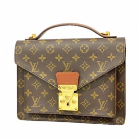 Louis Vuitton Monogram Monceau Handbag M51185 Brown Women's