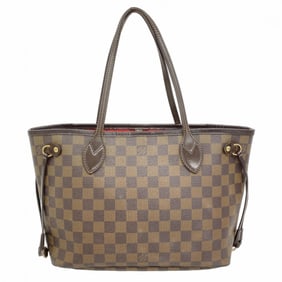 Louis Vuitton Damier Neverfull PM Tote Bag N51109 Ebene for Women