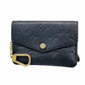 Louis Vuitton Monogram Empreinte Pochette Cle Wallet/Coin Case M60633 Noir Women's