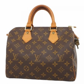 Louis Vuitton Monogram Speedy 25 Handbag M41109 Brown Women's