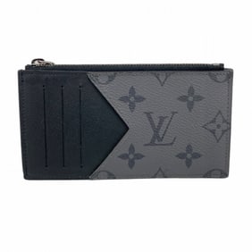 Louis Vuitton Monogram Eclipse Reverse Coin and Card Holder M69533 Black/Grey Men's Wallet/Coin Case