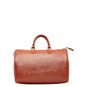 Louis Vuitton Epi Speedy 35 Handbag/Boston Bag M42993 Kenya Brown Leather Women's LOUIS VUITTON