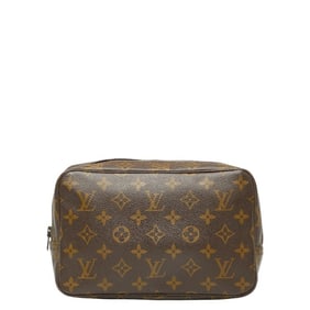 Louis Vuitton Monogram Truss Toilette 23 Second Bag/Clutch Bag M47524 Brown PVC Leather Women's