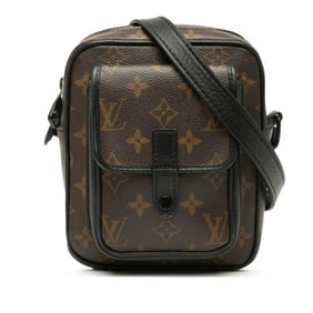 Louis Vuitton Monogram Macassar Christopher Wearable Wallet Shoulder Bag M69404 Brown Black PVC