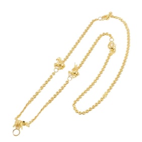Cartier Trinity Long Necklace, 85cm, K18, YG, WG, PG 750, Three-Color Circus Necklace