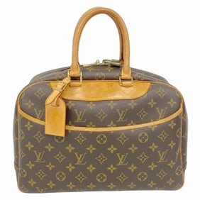 Louis Vuitton Monogram Deauville Handbag M47270 Brown Women's
