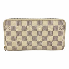 Louis Vuitton Damier Azur Zippy Wallet N60019 White Women's