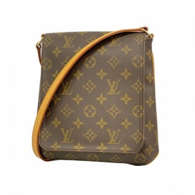 Louis Vuitton Monogram Musette Salsa Short Strap Shoulder Bag M51258 Brown Women's