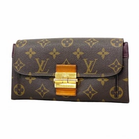 Louis Vuitton Monogram Portefeuille Elysee Long Wallet M60362 Bordeaux Women's