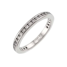 Tiffany & Co. Full Circle Channel Setting Ring, Size 6.5, 2.1mm Diamond, Platinum