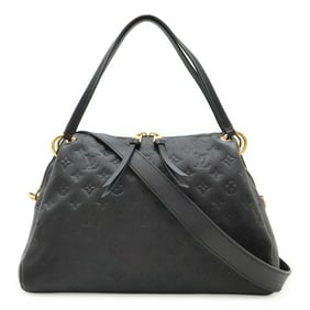 LOUIS VUITTON Monogram Empreinte Pontu PM Handbag, Tote Bag, Shoulder Noir, Black, M43719
