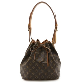 LOUIS VUITTON Monogram Petit Noe Shoulder Bag, Model M42226
