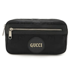 GUCCI Off The Grid belt bag, body waist nylon canvas and leather, black, 631341