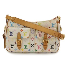 LOUIS VUITTON Monogram Multicolore Lodge GM Shoulder Bag in Bron White, M40051