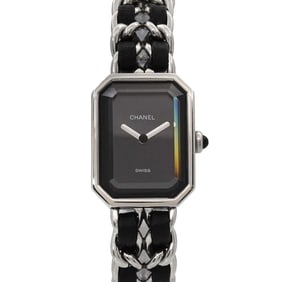 CHANEL Premiere Women's Watch, Size M, H0451, Black and Silver, Quartz Movement