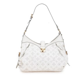 Louis Vuitton Monogram Mahina XS Shoulder Bag M95661 Bron White Leather Women's LOUIS VUITTON