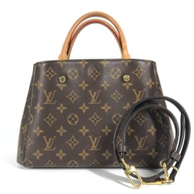 LOUIS VUITTON M41055 Monogram Montaigne BB 2-Way Bag, Shoulder Tote Handbag, Canvas, Women's, Brown