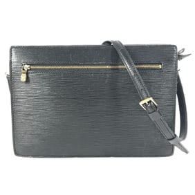 LOUIS VUITTON M52112 Epi En Gain Pochette Shoulder Bag in Leather, Women's, Noir Black