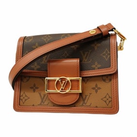Louis Vuitton Monogram Reverse Dauphine Mini Shoulder Bag M45959 Brown Women's