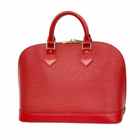 Louis Vuitton Epi Alma Handbag M52147 Castilian Red for Women