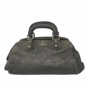 Chanel Matelasse Caviar Leather Handbag, Black, Women's, P1480734