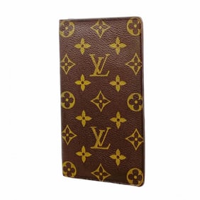 Louis Vuitton Monogram Long Wallet, Porte-Valeur Carte Credit, M61823, Brown, Men's/Women's